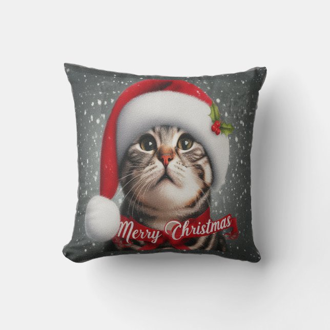 God jul American shorthair Cat, Santa Cat Kudde (Framsida)