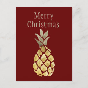 God jul ananas helg vykort