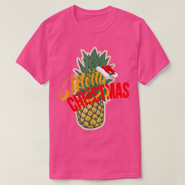 God jul Ananas Vuxen Den fantastiska julen T Shirt (Design framsida)