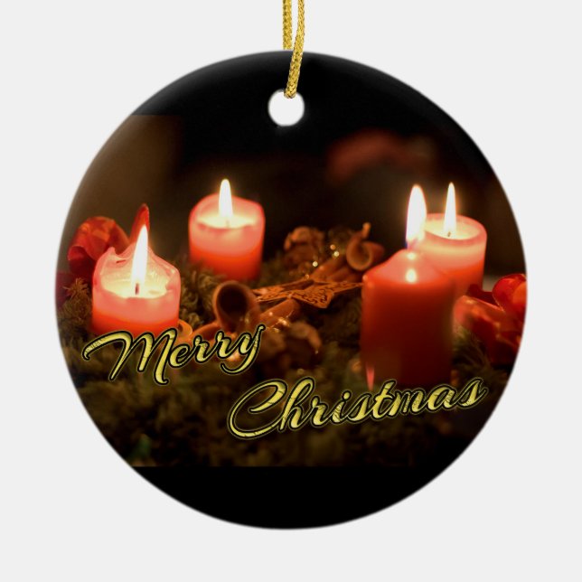 God jul-andekrans! julgransprydnad keramik (Framsidan)