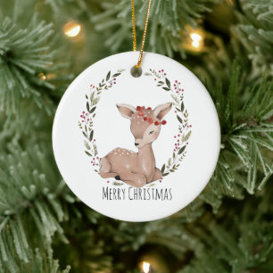 God jul, andetag julgransprydnad keramik