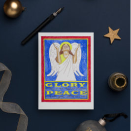 God Jul Angel Christian Helgkort
