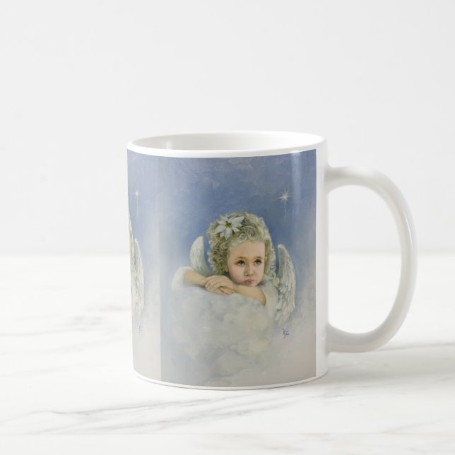 God Jul Angel Classic Mugg, 11 oz Kaffemugg (Höger)