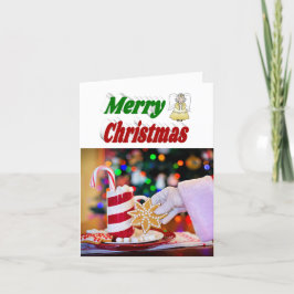 God jul Angel fotoröd grönt typografi Helgkort