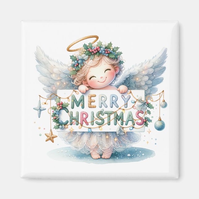 God Jul Angel Magnet (Framsidan)