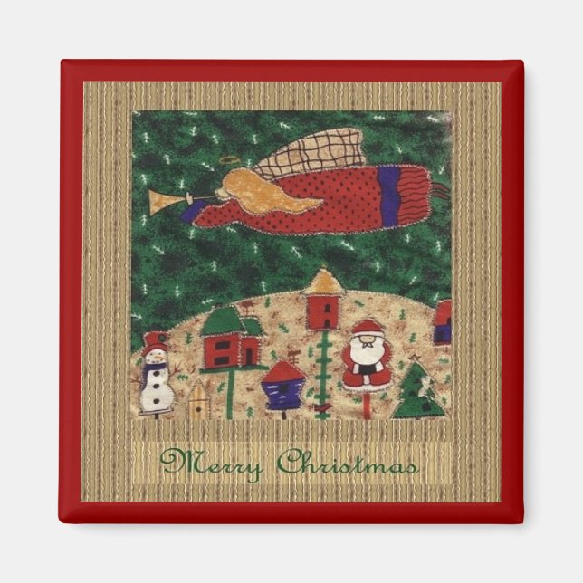 God Jul Angel Magnet (Framsidan)