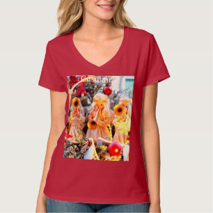 god jul änglar trumpeterar T-shirt