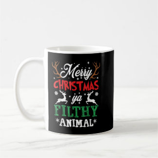 God jul Animal Filthy Ya Julafton Pajama Kaffemugg