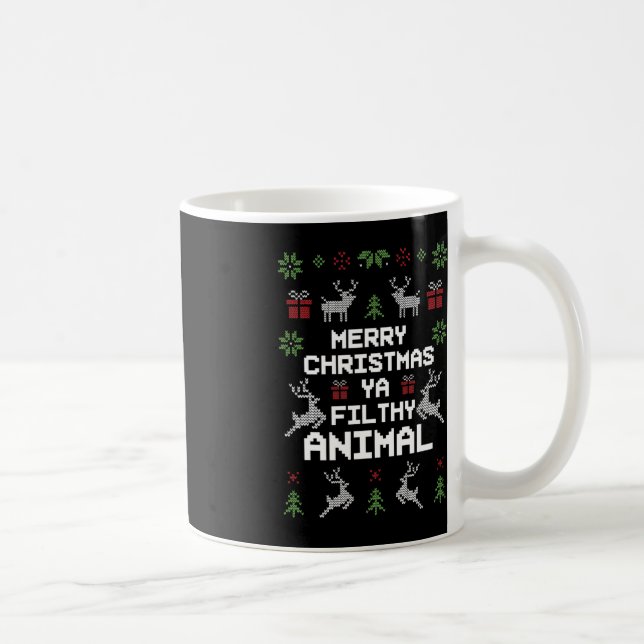 God jul Animal Filthy Ya Kaffemugg (Höger)