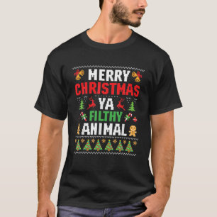 god jul Animal Filthy Ya Ugly Sweater Styl T Shirt