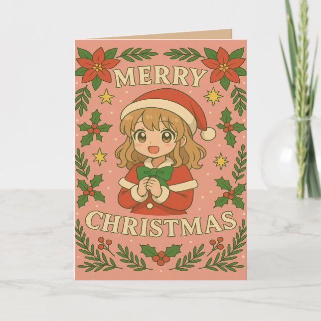 God jul Anime tema Kort (Framsida)