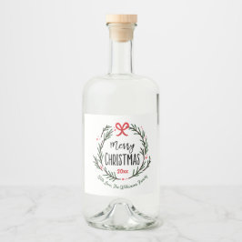 God jul anpassa Helgdag till förmån Spritflaskor Etikett