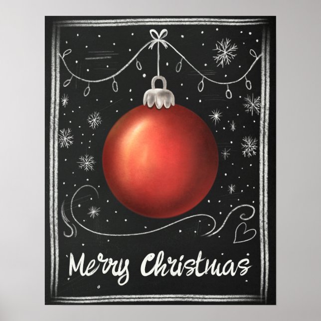 God jul-Anpassade för kretskort Poster (Framsidan)