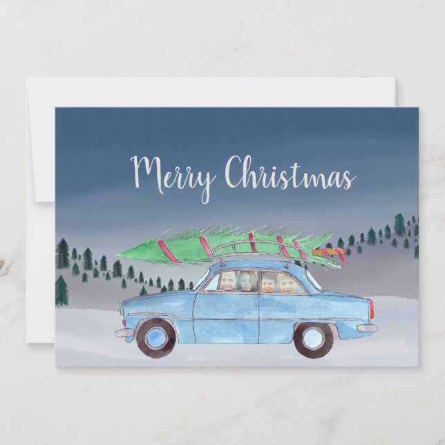 God jul anpassade-fotokort julkort (Framsida)