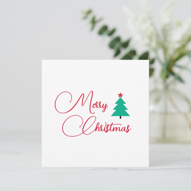 God jul Anpassade - platta Helgdag (Stående Fram)