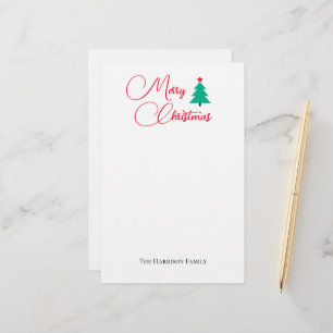 God jul Anpassade Stationery Brevpapper