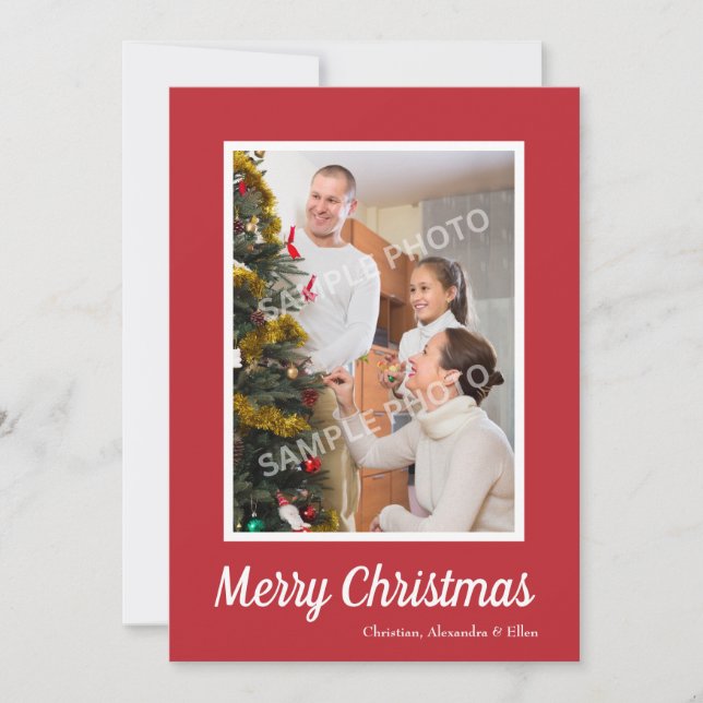 God jul Anpassningsbar bild Julkort (Framsida)