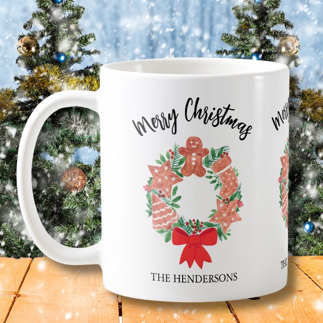 God jul Anpassningsbar Cookies Utandning Kaffemugg (Skapare uppladdad)