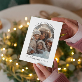 God jul Anpassningsbar-familjens fotokort för Helg Julkort