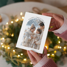 God jul Anpassningsbar Family Photo 1 Julkort