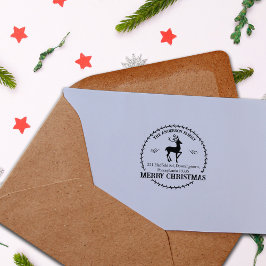 God jul, Anpassningsbar Family Returadress Stämpel