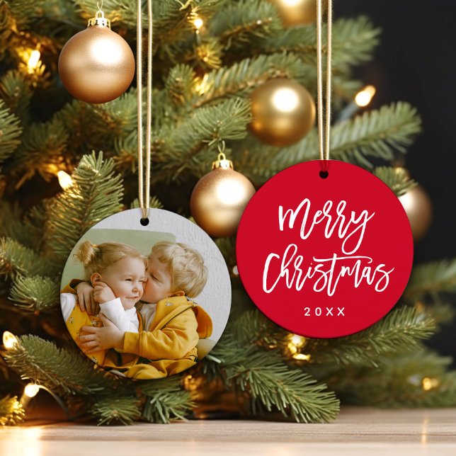 God jul Anpassningsbar  Färg Photo Julgransprydnad Keramik (Skapare uppladdad)