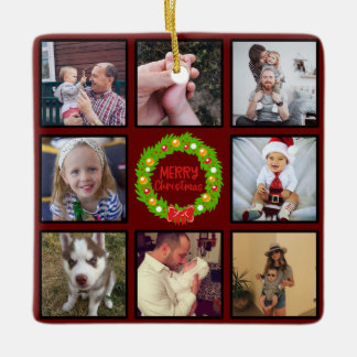 God jul Anpassningsbar för andning Fotokollage Julgransprydnad Keramik