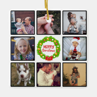 God jul Anpassningsbar för andning Fotokollage Julgransprydnad Keramik