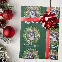 God jul Anpassningsbar Hund för andningsskydd Foto Presentpapper