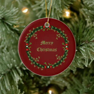 God jul, Anpassningsbar Julgransprydnad Keramik