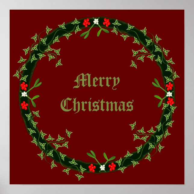 God jul, Anpassningsbar Poster (Framsidan)