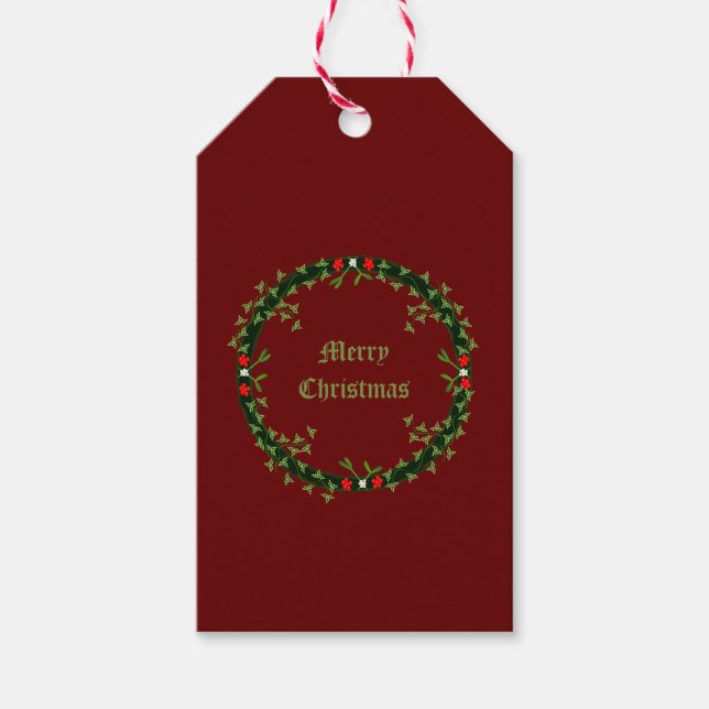 God jul, Anpassningsbar Presentetikett (Framsidan)