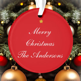 God jul Anpassningsbar Text Red-Chic, dubbelsidig