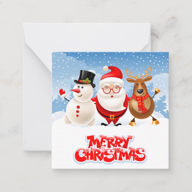 God Jul Anteckningskort (Framsida)