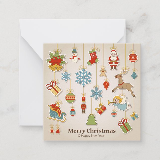 God Jul Anteckningskort (Framsida)