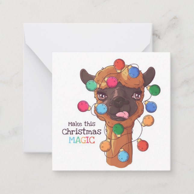 God jul anteckningskort (Framsida)