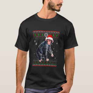 God jul-apan Hat Santa Älskare i Snö Ugl T Shirt