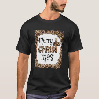 God jul Apparel Christians Leopard Pajamas T Shirt