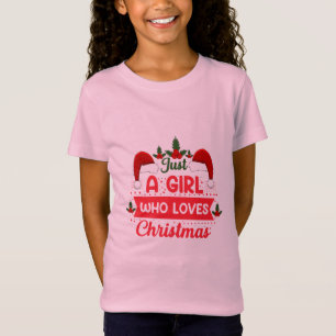 God jul är bara en flicka som Kärlekar jul T Shirt