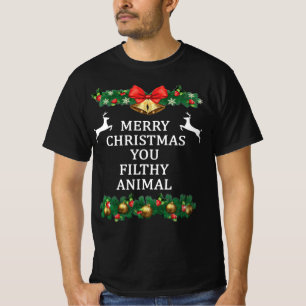 God jul är ditt smutsiga djur t shirt