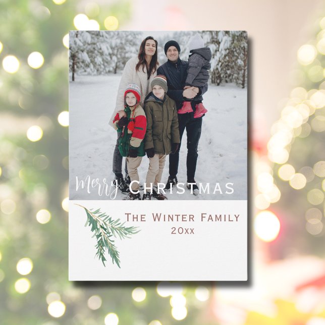 God jul år i granskningsfotot julkort (Merry Christmas Year in Review Photo Holiday Card
)