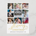 God jul år i recension 9 Photo Collage<br><div class="desc">Det här julklappet med nio fotokollage-kvadratiska julklappar i recensionsfoliekortet är perfekt för dem som tittar att matcha sitt jultema för helgdag. Anpassa den med din familj namn, din julklapp och se till att du har ett speciellt budskap! Klicka på knappen "Anpassa" och använda verktyg som är utformat för att ändra...</div>