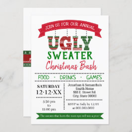 God jul, årskontor i party inbjudningar