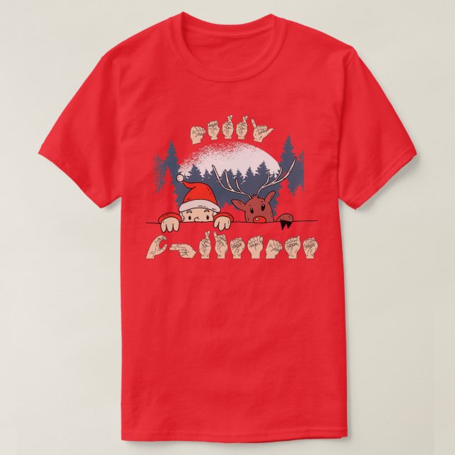 GOD JUL ASL 1 T SHIRT (Design framsida)