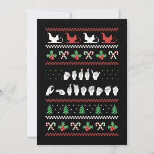 God jul - ASL American Sign Language I Julkort