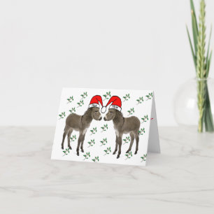 God jul åsnajul helgkort