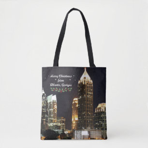 God jul, Atlanta, Georgia Skyline Tygkasse