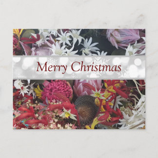 God jul Australian Native Flowers Vykort