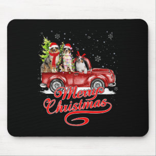 God jul Australian shepherd Santa Reindeer Musmatta