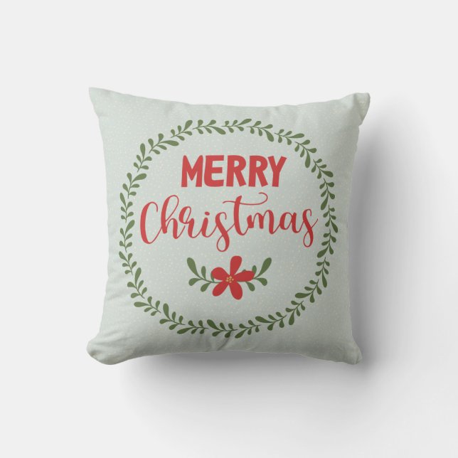 God jul av läder kudde (Framsida)